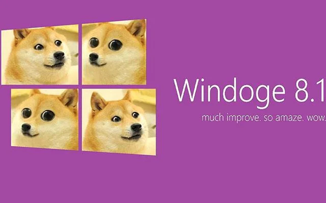 Doge Windows duvar kağıdı, Doge Windows 11 meme, Doge duvar kağıdı