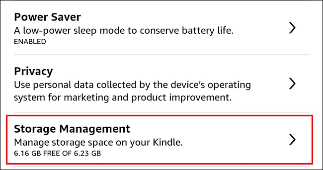Kindle'da depolama alanı nasıl boşaltılır