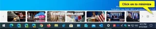 Comment activer/désactiver la restauration automatique de la barre dactualités lors de la réduction dans Windows 10