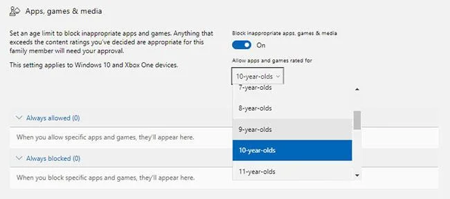 Bagaimana untuk menyediakan kawalan ibu bapa pada Windows 10