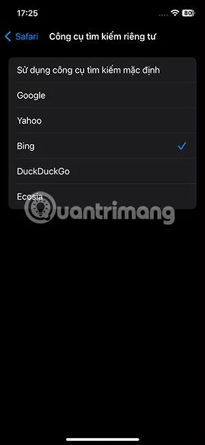 Bagaimana untuk menukar enjin carian penyemakan imbas peribadi Safari