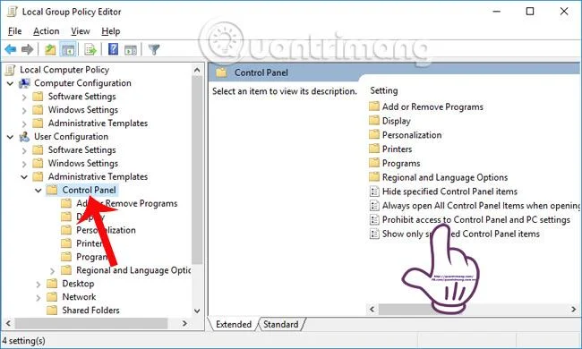 Bagaimana untuk menyekat akses kepada Tetapan dan Panel Kawalan Windows 10