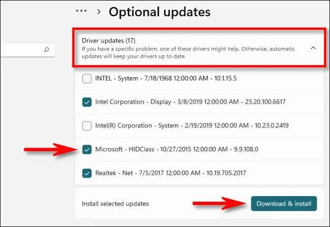 Windows 11'de sürücüler nasıl güncellenir
