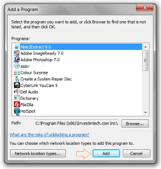 Bagaimana untuk menyekat atau menyahsekat program pada Windows Firewall?