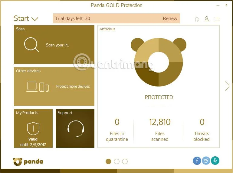 Tingkatkan keselamatan Windows dengan Perlindungan Emas Panda