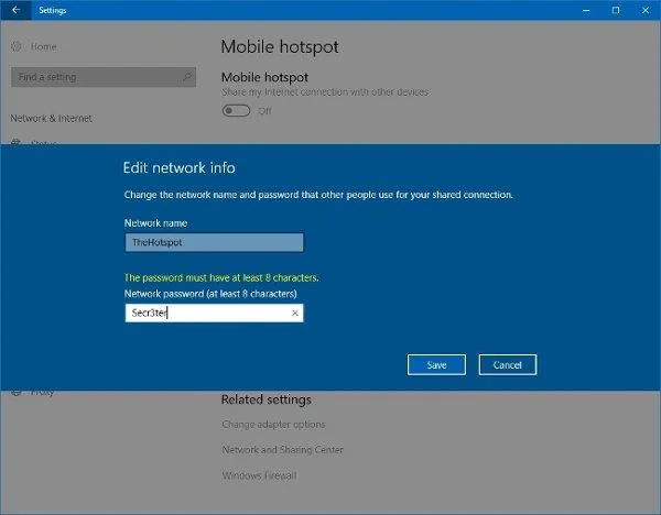 Cara menggunakan Hotspot Mudah Alih pada Windows 10 untuk berkongsi sambungan rangkaian
