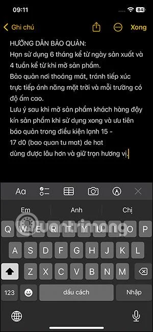 Bagaimana untuk menyalin teks Vietnam dalam foto pada iPhone