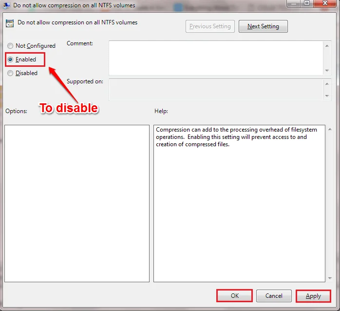 Disabilita la compressione dei file NTFS per velocizzare i computer Windows