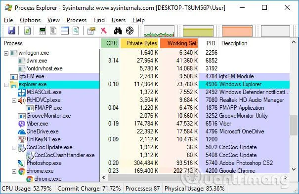Cara menguji aplikasi menggunakan Webcam menggunakan Process Explorer