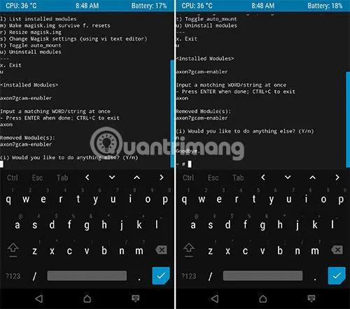 TWRP Recoveryを使用してMagiskモジュールを削除する方法