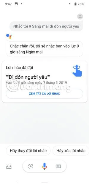 Perintah Google Assistant Vietnam berguna yang boleh anda gunakan