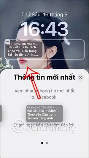 Cómo instalar el widget de Facebook en iPhone para recibir notificaciones rápidas
