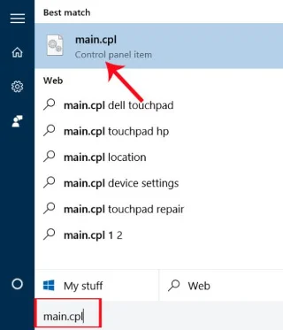 Arahan untuk menukar arah tatal Pad Sentuh Windows 10
