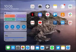 Bagaimana untuk menyesuaikan widget pada iPad