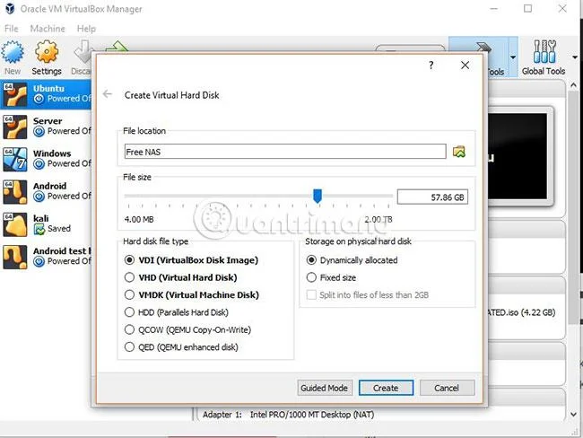 Bagaimana untuk memasang FreeNAS VM pada VirtualBox