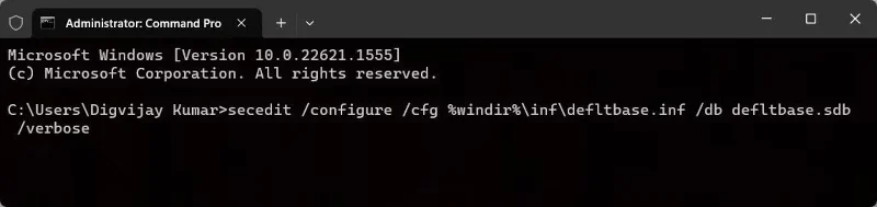Hoe u alle gebruikersrechten kunt resetten naar de standaardinstellingen in Windows 11