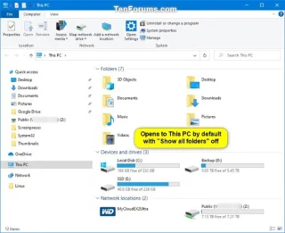 Windows 10da Dosya Gezgini gezinme bölmesi uzantısı durumu nasıl sıfırlanır