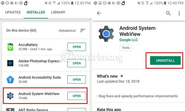 Apakah itu Android System Webview dan patutkah saya menyahpasangnya?