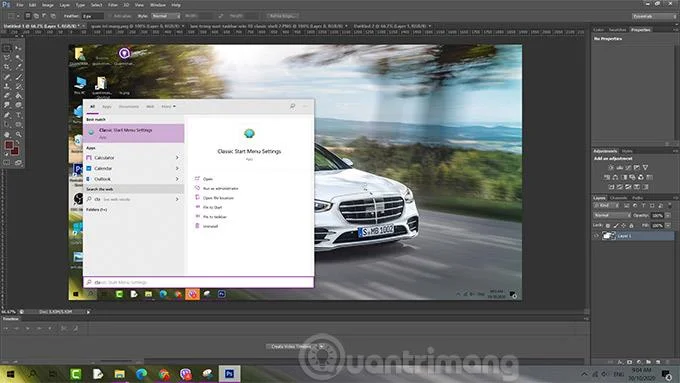 Bagaimana untuk menjadikan Bar Tugas telus pada Windows 10 dengan TranslucentTB dan Classic Shell