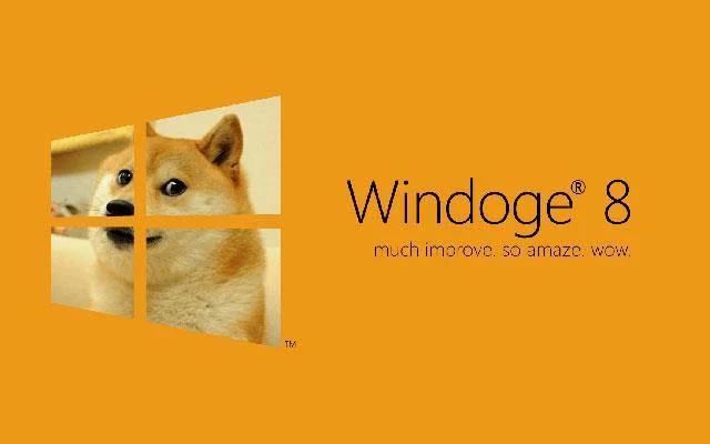 Doge Windows duvar kağıdı, Doge Windows 11 meme, Doge duvar kağıdı