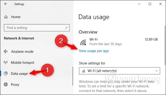 Windows 10 でネットワーク使用状況アプリケーションを確認する方法