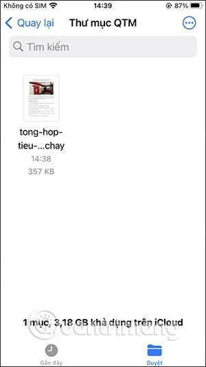 Cara membuat folder dalam Fail pada iPhone/iPad