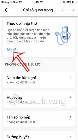 Cara menggunakan Google Fit untuk mengukur kadar denyutan jantung dan kadar pernafasan pada iPhone