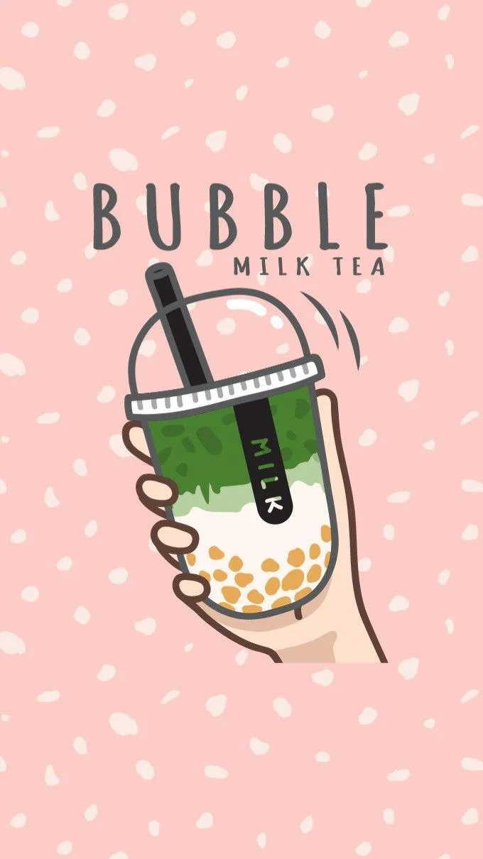 Kertas dinding teh susu, kertas dinding teh susu yang cantik