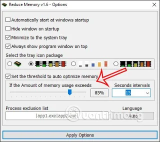 RAM belleği boşaltmak için Belleği Azaltma nasıl kullanılır?