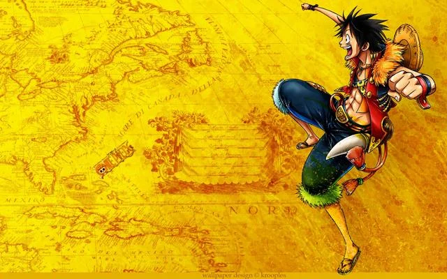 Kertas dinding Luffy untuk komputer