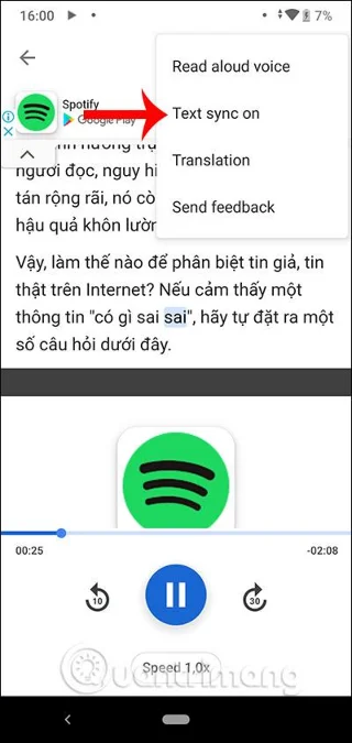 Cara menggunakan Google Assistant untuk membaca tapak web pada Chrome