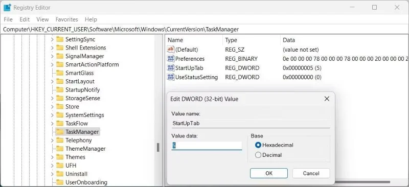 如何變更 Windows 11 中的工作管理員起始頁