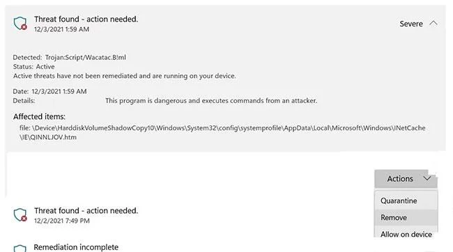 Qu'est-ce que le cheval de Troie Wacatac.B!ml ? Comment le supprimer de Windows ?