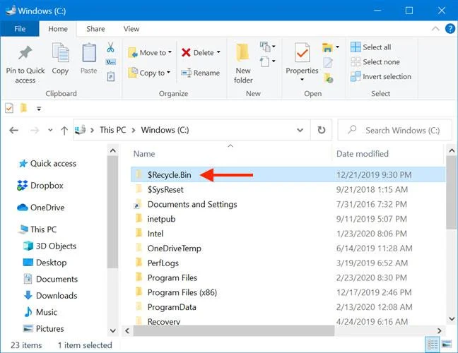 9 cara untuk membuka Recycle Bin pada Windows
