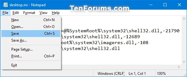 Windows'ta Müzik klasörü simgesi nasıl değiştirilir / geri yüklenir