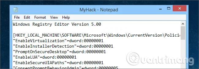 Kendi Windows Kayıt Defteri hack dosyanızı nasıl oluşturabilirsiniz?