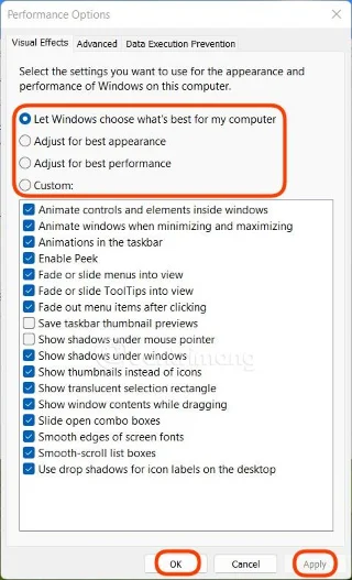 Hoe u alle animatie-effecten op Windows 11 kunt uitschakelen om de computer vloeiender te maken