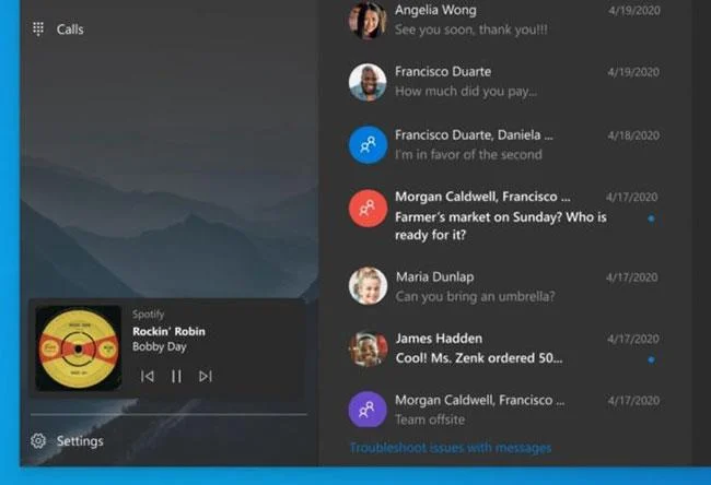 Windows 10 でスマホ同期を使用する手順