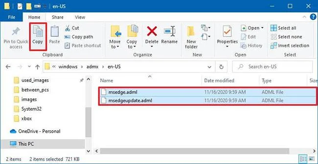 So installieren Sie die Microsoft Edge-Gruppenrichtlinienvorlage unter Windows 10