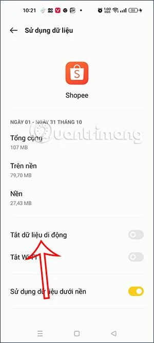 Cómo desactivar aplicaciones que usan datos en teléfonos Oppo