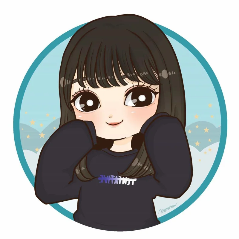 Awatar Chibi, uroczy awatar, piękny awatar Chibi