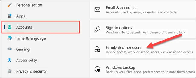 Windows 11'de "misafir" hesabı nasıl oluşturulur