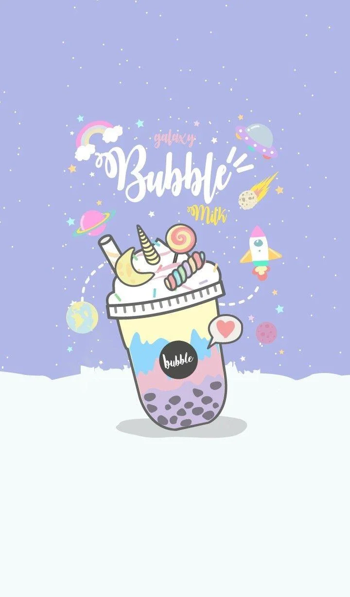 Kertas dinding teh susu, kertas dinding teh susu yang cantik