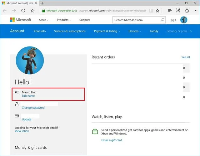 Windows 10'da oturum açma adınızı değiştirme talimatları