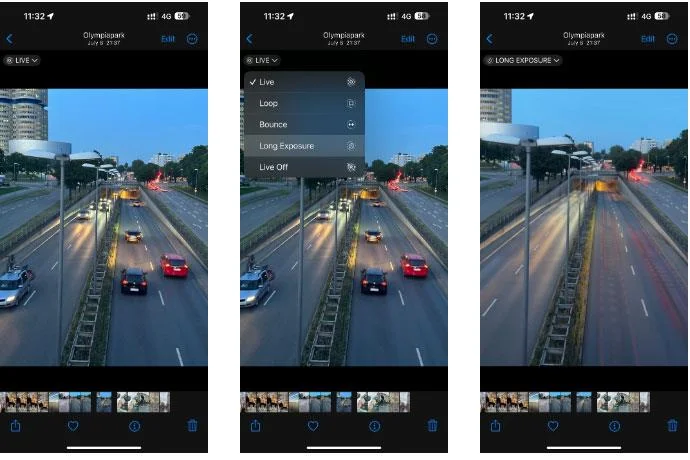 Cara mengambil foto pendedahan lama dengan iPhone