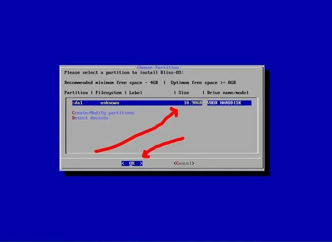 Bagaimana untuk memasang Bliss OS X86 pada PC dan VirtualBox