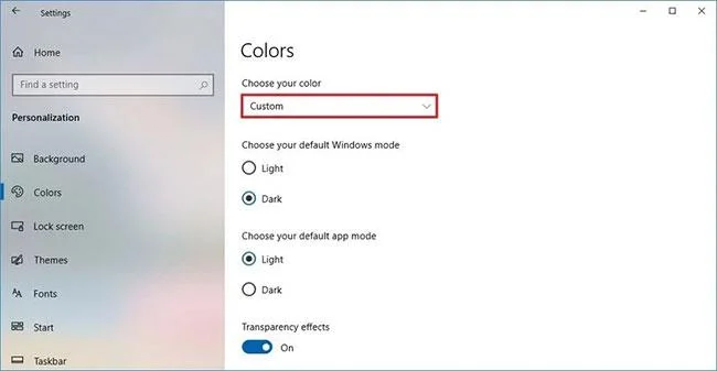 Accentkleuropties repareren die niet beschikbaar zijn op Windows 10