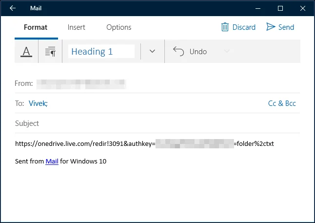 Windows 10 で OneDrive からファイルとフォルダーを共有する 5 つの方法