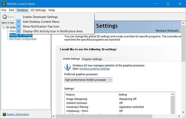 Hoe u de verdwijnende fout in het NVIDIA-configuratiescherm in Windows 11/10 kunt oplossen