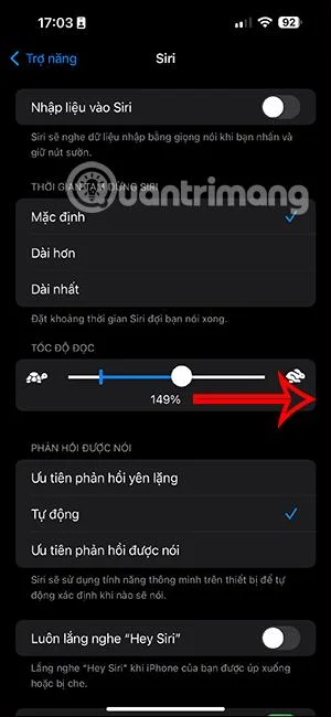 Bagaimana untuk melaraskan kelajuan bercakap iPhone Siri